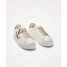 aire de baskets femme Vanessa Wu JANE Initials blanches et léopard