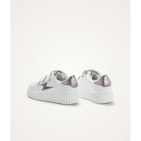 Vue arrière des baskets MAGGIE Originals blanc anthracite Vanessa Wu