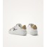 Vue arrière des baskets MAGGIE Originals perforées camel et léopard Vanessa Wu