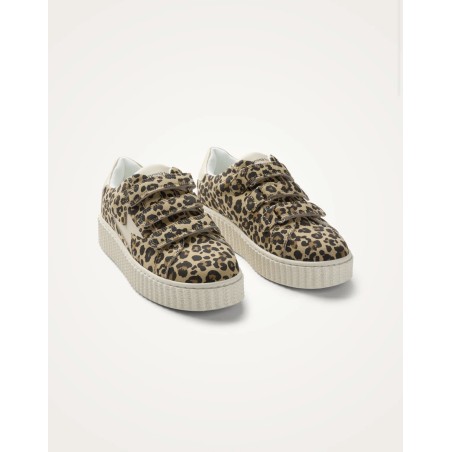 Paire de baskets MAGGIE Originals léopard et beige de Vanessa Wu
