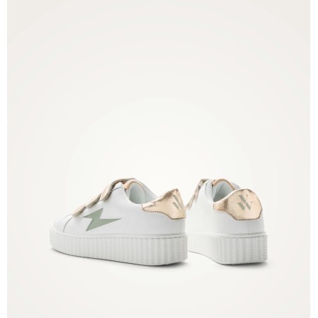 Arrière basket MAGGIE Originals blanc vert argile rose gold Vanessa Wu