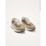 Paire de baskets Flow Initial léopard, camel et blanc de Vanessa Wu