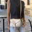 Sac bandoulière Mandoline doré au format compact et élégant