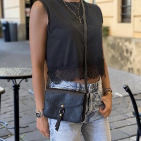 Sac bandoulière Mandoline noir femme | La Boutique GDR