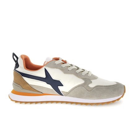 Basket homme Jet-M Taupe White Navy W6YZ