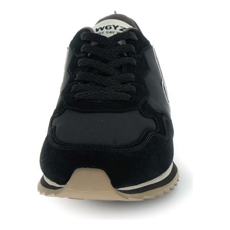 W6YZ JET-M – Baskets Homme Noir - Vue arrière talon