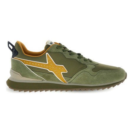 W6YZ JET-M – Baskets Homme Vert - Profil extérieur