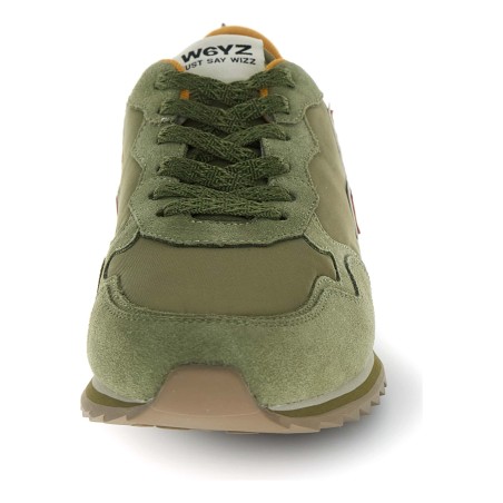 W6YZ JET-M – Baskets Homme Vert - Vue arrière talon