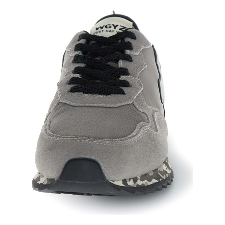 W6YZ JET-M – Baskets Homme Gris - Vue arrière talon