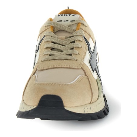 W6YZ BREEZE 3-M – Baskets Homme Beige - Vue arrière talon