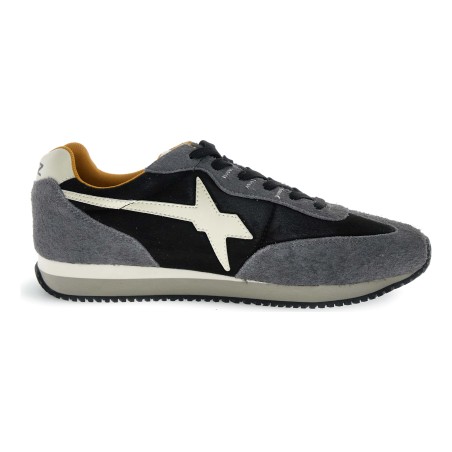 W6YZ SAMOA-UNI – Baskets Homme Gris Fonce' - Profil extérieur