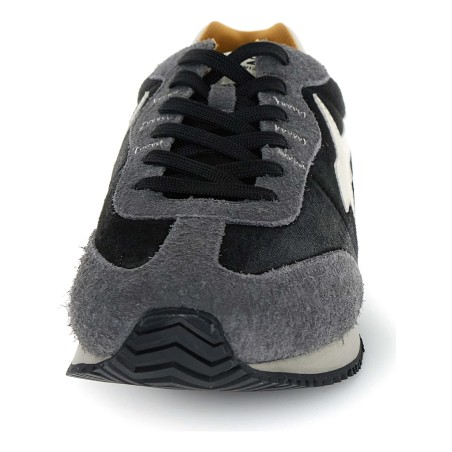 W6YZ SAMOA-UNI – Baskets Homme Gris Fonce' - Vue arrière talon