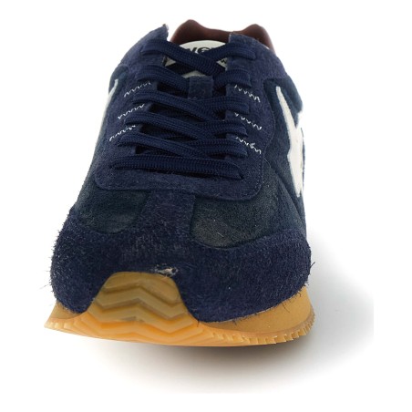 W6YZ SAMOA-UNI – Baskets Homme Bleu - Vue arrière talon