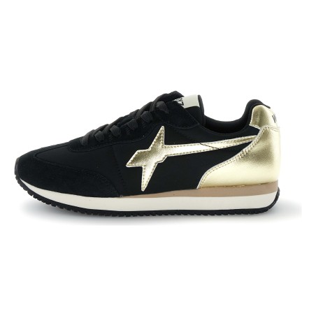 W6YZ SAMOA-UNI – Baskets Femme Noir - Vue de dessus