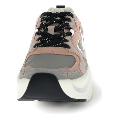 W6YZ MIA-W – Baskets Femme Gris - Vue arrière talon