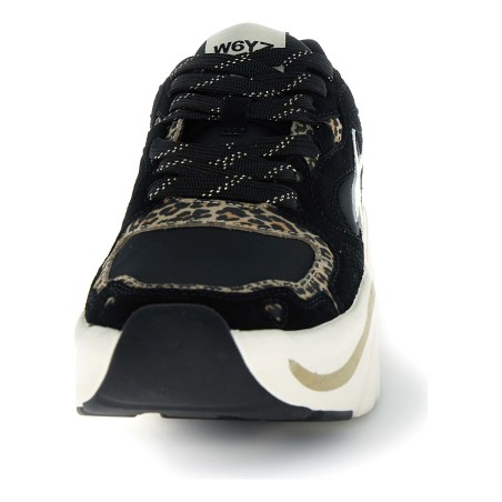 W6YZ MIA-W – Baskets Femme Noir - Vue arrière talon