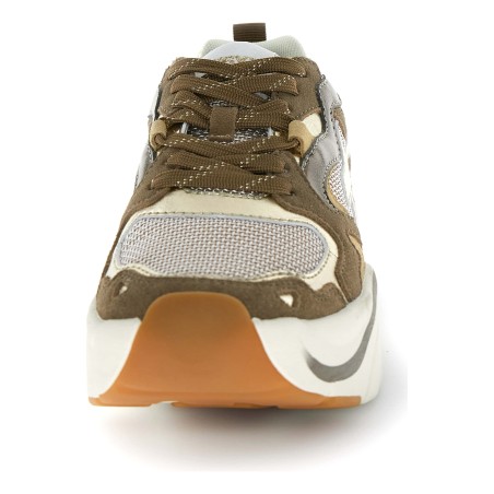 W6YZ MIA-W – Baskets Femme Beige - Vue arrière talon