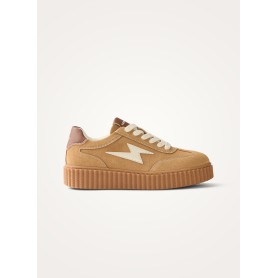 Baskets Maggie Emblem Lace - Camel - Vanessa Wu