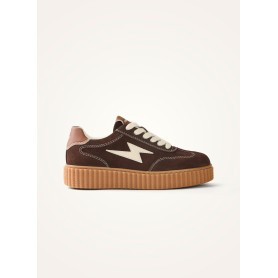 Baskets Maggie Emblem Lace - Chocolat - Vanessa Wu