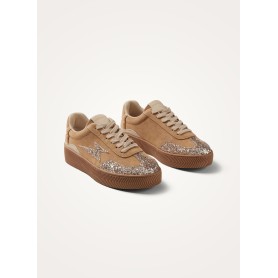 Vanessa Wu Jane Emblem – Baskets Beige