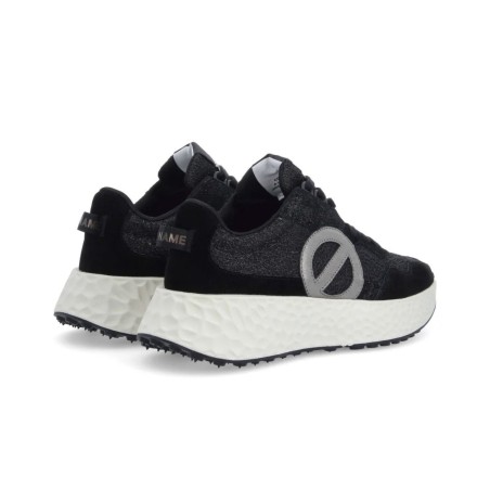 basket femme a lacet noire