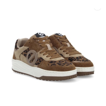 basket marron leopard