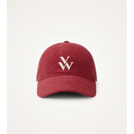 casquette femme rouge velours