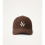 casquette velours chocolat monogramme