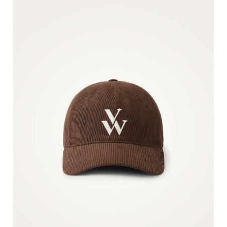 casquette velours chocolat monogramme