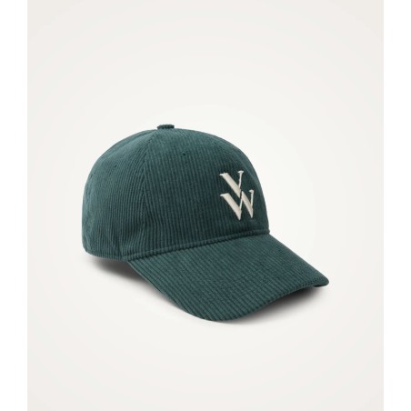 casquette femme velours vert sapin