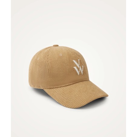 casquette velours beige femme