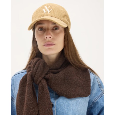 casquette cotele velours beige