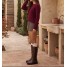 bottes marron femme