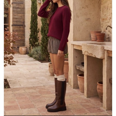 bottes marron femme