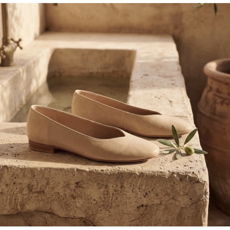 ballerine beige femme