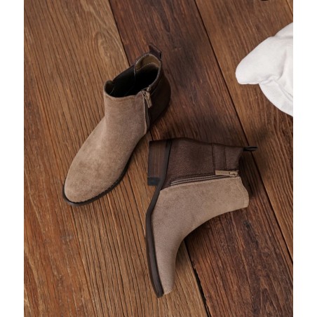 Bottines Sylvie taupe et marron - Findlay