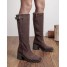 Bottes Aurélia  chocolat à talon bloc - Findlay
