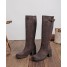Bottes Aurélia  chocolat à talon bloc - Findlay