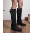 bottes haute a talons noires