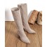 Bottes Virginie taupe à talon bloc - Findlay