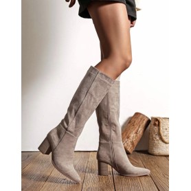 Bottes taupe à talon - Virginie - Findlay