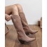 Bottes Camille taupe style santiag - Findlay
