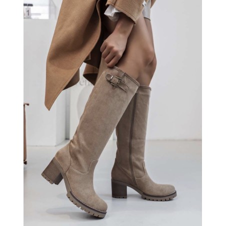 bottes hautes taupe findlay