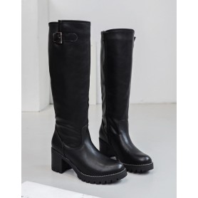 Bottes taupe à talon et semelle crantée - Suzy - Findlay