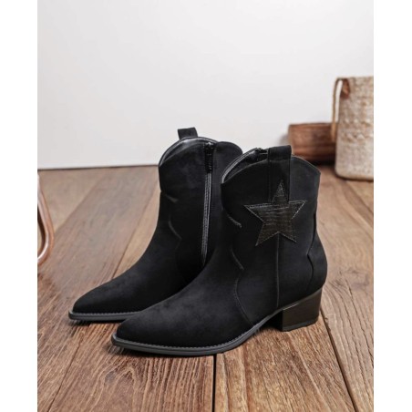 bottines western noires findlay