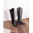 bottes hautes noires a zip