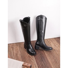 Bottes hautes noires à étoiles - Louise - Findlay