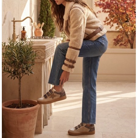sneakers de ville taupe