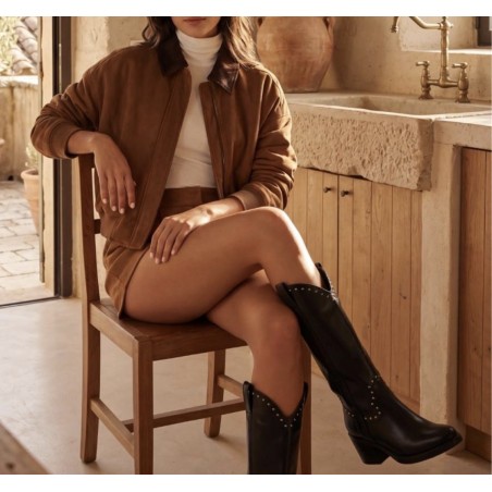 bottes western noires findlay