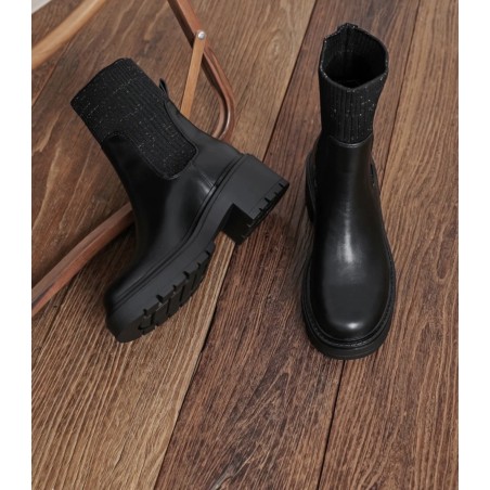 bottines chaussettes noires findlay